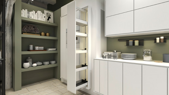 KES 054379 Dispensa, rám pro potravinovou skříň, 900-1300mm, bílá