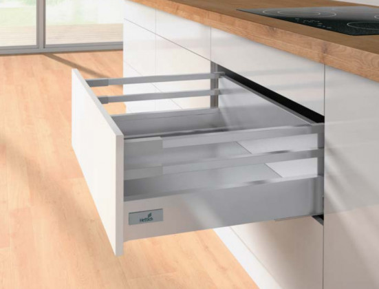 K-HETTICH Atira středový reling, 470mm, pár, hmoždinka, antracit