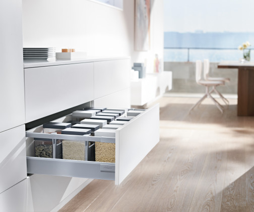 K-BLUM Antaro, zásuvka D 600mm/30kg, Blumotion/TOB, šedá, vrut