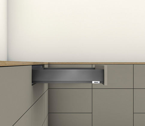 K-BLUM Merivobox, zásuvka M 400mm/40kg, tmavě šedá OG, Inserta