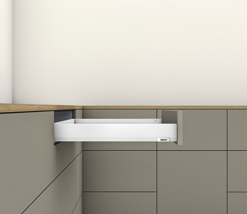 K-BLUM Merivobox, zásuvka N 450mm/40kg, bílá, vrut