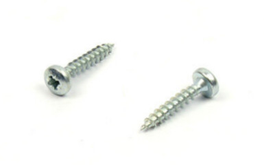 Vrut PZ 3x16mm půlkulatá hlava zinek bílý