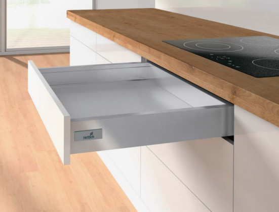 K-HETTICH Atira zásuvka 70, 620mm/50kg, stříbrná, PTO