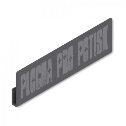 BLUM ABD.1000 Merivobox/Aventos top, vnější krytka pro potisk, tmavě šedá OG