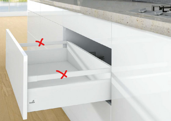 K-HETTICH ArciTech, čelní, bílý, 450/126/186, 60kg, SiSy