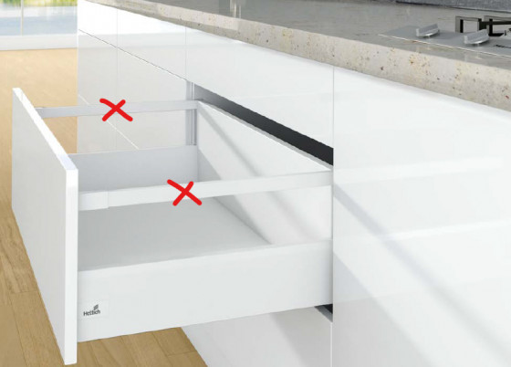 K-HETTICH ArciTech, čelní, bílý, 450/126/250, 60kg, SiSy