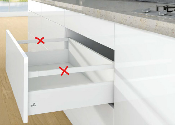 K-HETTICH ArciTech, čelní, bílý, 300/126/218, 40kg, SiSy