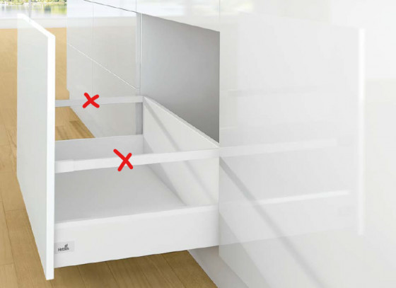 K-HETTICH ArciTech, čelní, bílý, 500/126/282, 40kg, SiSy