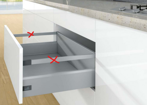 K-HETTICH ArciTech, čelní, stříbrný, 350/126/218, 40kg, SiSy