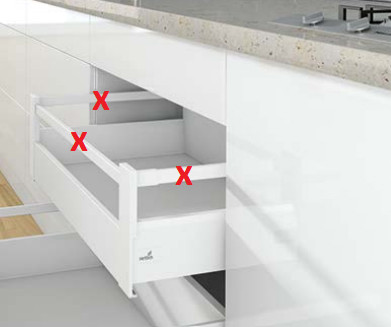 K-HETTICH ArciTech, vnitřní, bílý, 650/126/218, 60kg, SiSy