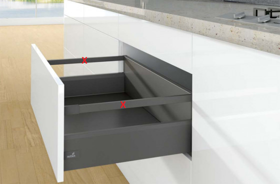 K-HETTICH ArciTech, čelní, antracit, 400/126/218, 40kg, SiSy