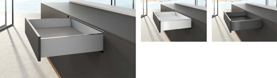 HETTICH sada AvanTech YOU zásuvka, 139/450mm, 30kg, Quadro, stříbrná, SiSy