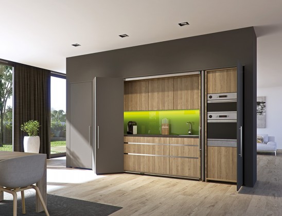 HAWA 27643 Folding Concepta 25 dveře do pouzdra 1851-2600mm černá P