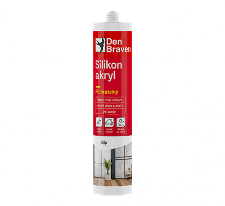 Silikon akrylový tmel 280 ml bílý