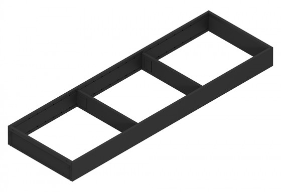 BLUM ZC7S650RS2 Ambia-line rámeček pro LBX/MVX, NL=650/Š=200 karbon černá CS-M