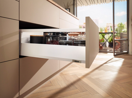 BLUM sada Merivobox, zásuvka E reling, 450mm/40kg, bílá