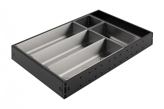 StrongMax příborník, sada 276/450mm, misky 3x264mm + 1x176mm +1x88mm, černá