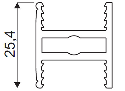SEVROLL 05807 GM 18 spojovací lišta H25 3m oliva