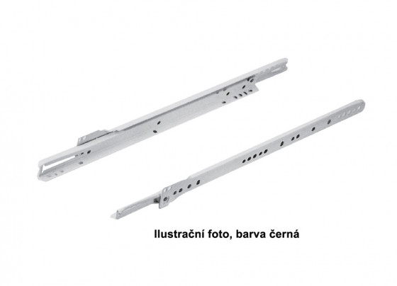 StrongRoll kolečkový výsuv, 600mm/25kg (24"), černá