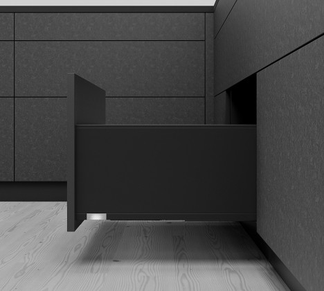 K-BLUM Legrabox, zásuvka F 400mm/40kg, Blumotion/TOB, černá, Expando