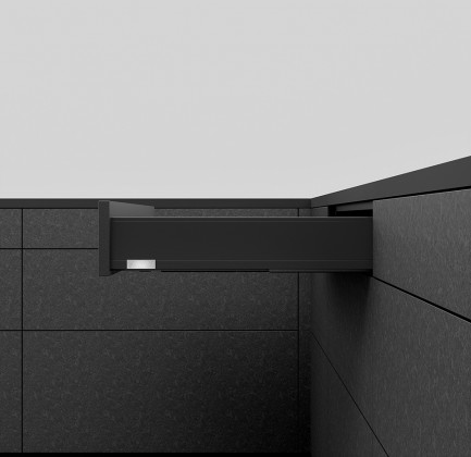 K-BLUM Legrabox, zásuvka M 650mm/70kg, Blumotion/TOB, černá, Expando