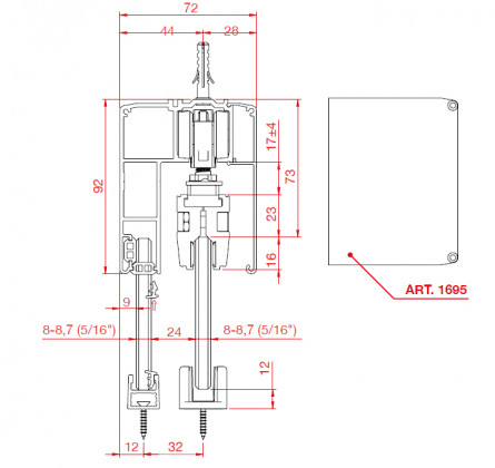 TERNO boční krytka art. 1695