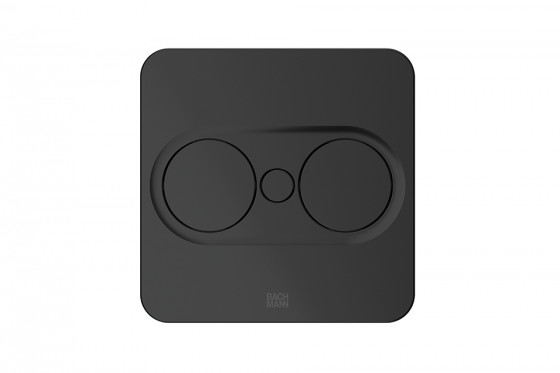 BACHMANN 946.107 el.zásuvka Twist 2 čtverec, 1x 230V FR, USB A+C 22W, černá mat