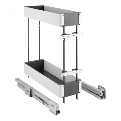 KES 002141 K-Line, boční koš, 200mm, bílá