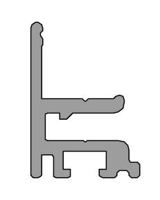 TERNO spodní příchyt skla 1775/A 1,5m