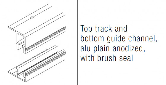 HAWA Multifold 30 15025 sada horního a spodního vedení.