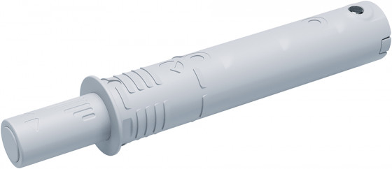 IF K-Push pístek, bezúchytkové otevírání, čočka, krátký, šedá