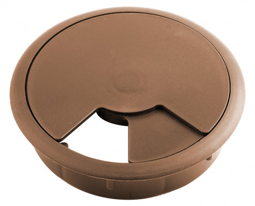 STRONG Průchodka plastová 80mm ořech