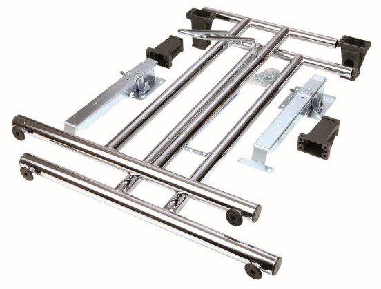 STRONG podnož skládací rovná chrom lesk