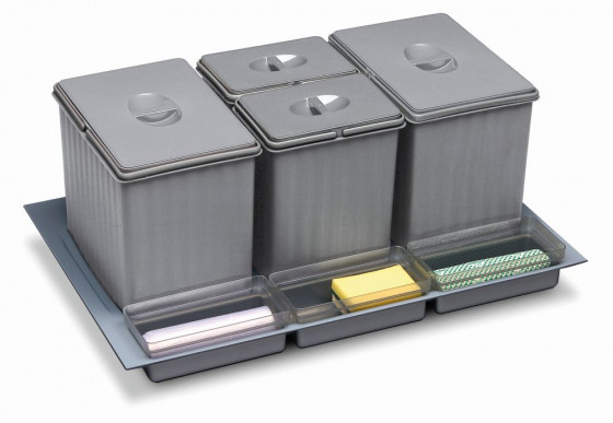 GOLLINUCCI Sorter Sistema 938 800mm 2x16l+2x7,5l šedá