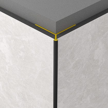 Rocko Tiles vnější 45° rohový profil "A" BÍLÝ 2,8 m