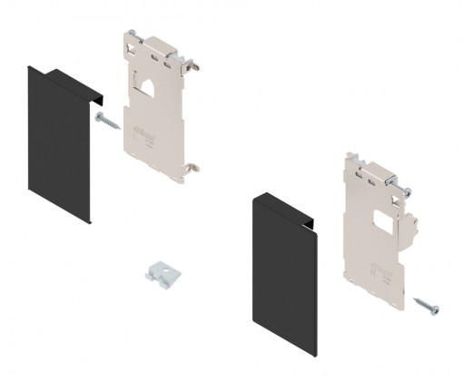 BLUM ZI7.0MS0 Legrabox, čelní příchyty vnitřní zásuvky M, černá