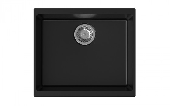 StrongSinks S3 Dřez granit Hron 530 530x460mm bez odkapu černá