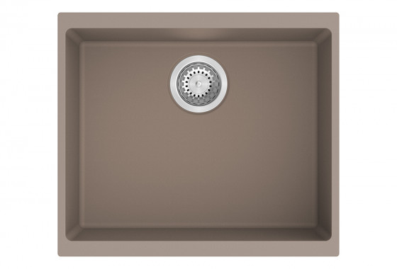 StrongSinks S3 Dřez granit Hron 530 530x460mm bez odkapu hnědá