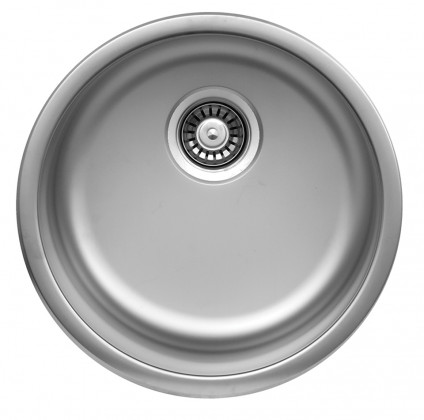 StrongSinks S1 Eko Dřez nerez satén kulatý pr. 444 mm, horní montáž
