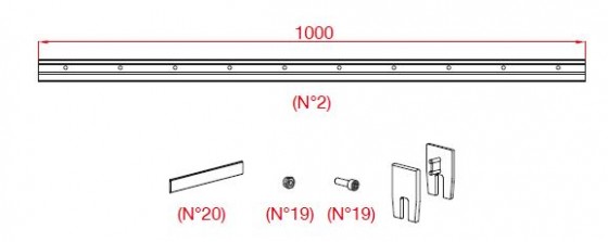 TERNO sada kování 1712/10/100/A