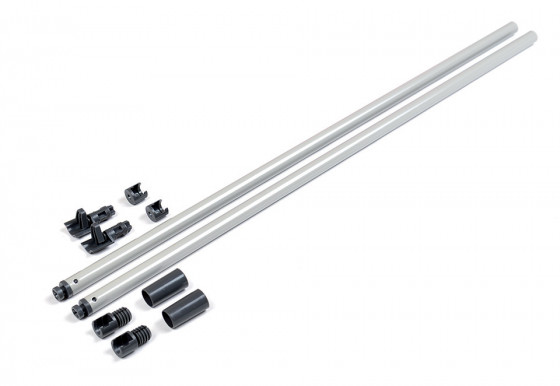 K-StrongBox reling kulatý středový 450mm, šedá, sada