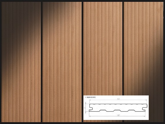 TERASY WPC Perwood TP FARM Světlý dub 4000/161/21 broušený