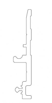 TERNO Diva Fluid vodící profil 2570 elox satin nikl 3m