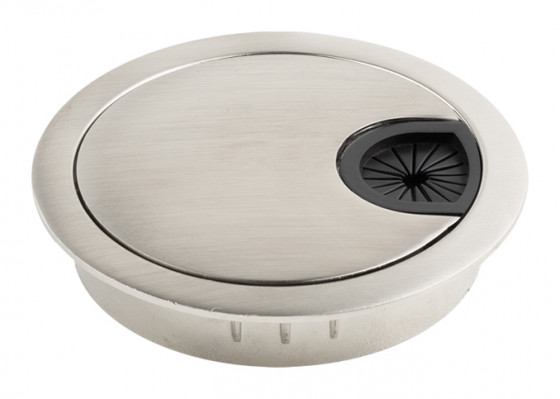 STRONG Průchodka kovová 80mm broušená ocel