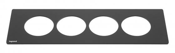 LEGRAND DisqIn rámeček, 8 modulů, černá