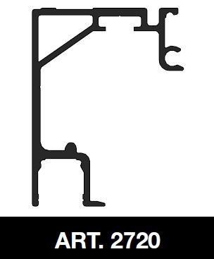TERNO Solo Vetro horní vedení 2720/AS 3m stříbrná elox