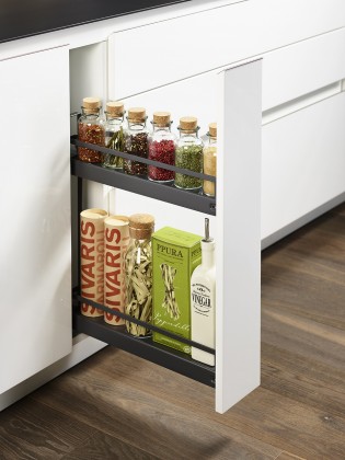 KES 233461 boční koš, 150mm, 90° 3D, Arena Style, pravý, antracit