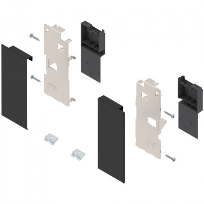 BLUM ZI7.0KS0 Legrabox, čelní příchyty vnitřní zásuvky K, černá