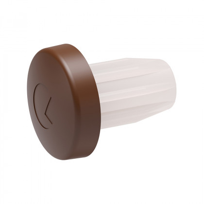 IF tlumič dvířek závrtný 5mm hnědá