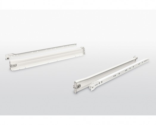 FGV zásuvka,  kolečkový výsuv s bočnicí, H53/550mm/25kg, bílá